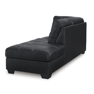 Ashley Furniture Barlin Mills Faux Leather Right Arm Facing 2-Piece Sectional w/Chaise, Carbon