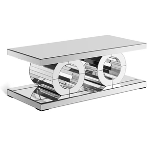 Meridian Furniture Jocelyn 48-inch Rectangular Mirrored Coffee Table