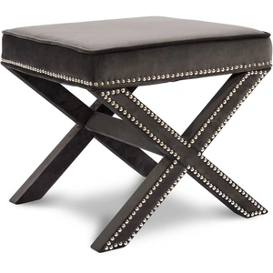 Meridian Furniture Nixon Velvet Ottoman/Bench