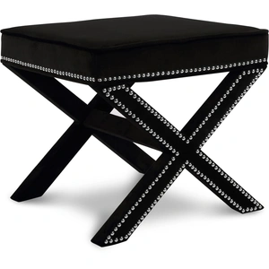 Meridian Furniture Nixon Velvet Ottoman/Bench