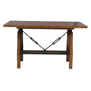 Homelegance Holverson Industrial Wood Counter Dining Table, Brown