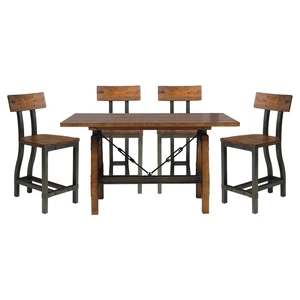 Homelegance Holverson Industrial Counter Dining Room Set, Brown