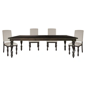 Homelegance Begonia Transitional Wood Dining Room Set, Brown