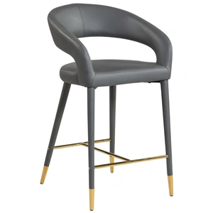 Meridian Furniture Destiny Faux Leather Counter Stool