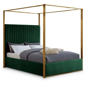 Meridian Furniture Jones Velvet Canopy Bed