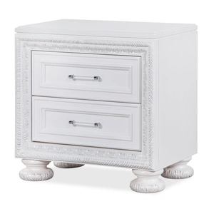 Cosmos Furniture Penta 2-Drawer Nightstand, White