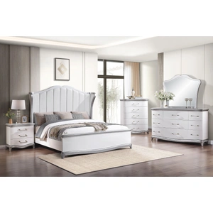 Cosmos Furniture Nina 3-Drawer Nightstand, White