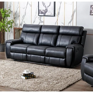 Cosmos Furniture Safari Power Motion Sofa with DDT, Black