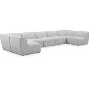 Meridian Furniture Miramar 175-inch 7-Piece Linen Fabric Modular Sectional Sofa