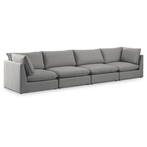Meridian Furniture Mackenzie Linen 160-inch Modular Sofa