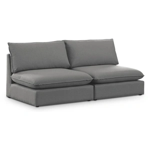 Meridian Furniture Mackenzie 80-inch Linen Armless Modular Sofa