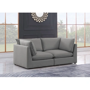Meridian Furniture Mackenzie 80-inch Linen Modular Sofa