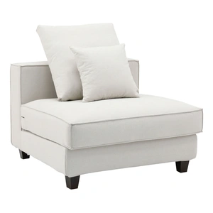 Furnings Apollo 40-inch Luxury Linen Armless Sofa Chair