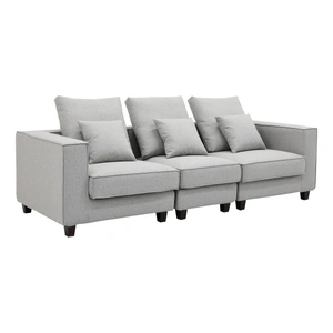 Furnings Apollo Luxury Linen Modular 3-Piece Sofa Set