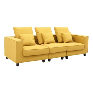 Furnings Apollo Luxury Linen Modular 3-Piece Sofa Set