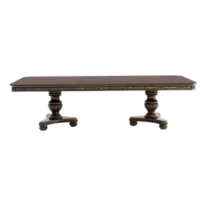 Homelegance Russian Hill Classic Extendable Wood Veneer Dining Set, Dark Cherry