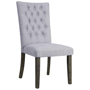 ACME Merel Fabric Dining Side Chair, Gray (Set of 2)