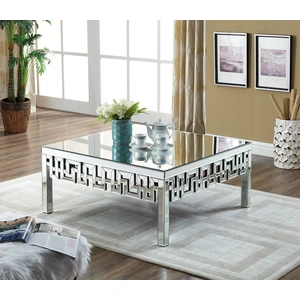 Meridian Furniture Aria 39-inch Square Mirrored Coffee Table