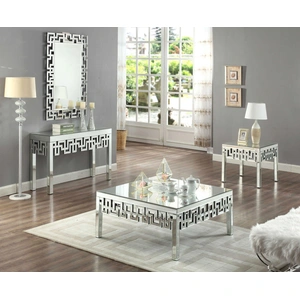 Meridian Furniture Aria 39-inch Square Mirrored Coffee Table