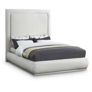 Meridian Furniture Brooke Linen Fabric Bed