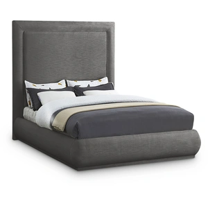 Meridian Furniture Brooke Linen Fabric Bed