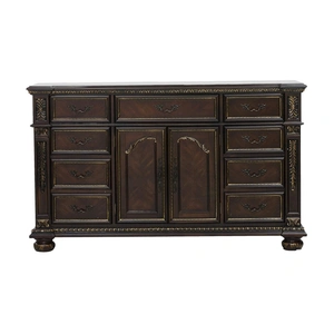 Homelegance Catalonia Wood/Wood Veneer Dresser, Dark Cherry