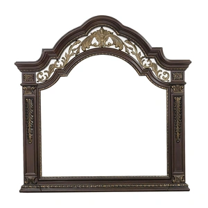 Homelegance Catalonia Wood/Wood Veneer Mirror, Dark Cherry