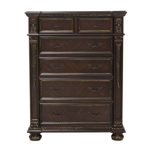 Homelegance Catalonia Wood/Wood Veneer Chest, Dark Cherry