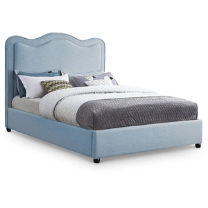 Meridian Furniture Felix Linen Fabric Bed