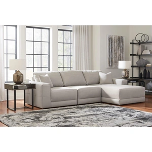 Ashley Furniture Next-Gen Gaucho 3-Piece Faux Nubuck Leather L-Shaped Sectional Sofa w/Right Hand Facing Chaise