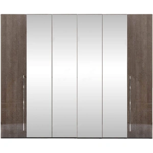 Camelgroup, Italy Platinum 6-Door Wardrobe w/Mirror