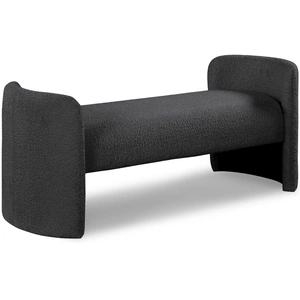 Meridian Furniture Peyton Boucle Fabric Bench