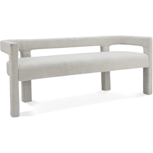Meridian Furniture Athena Boucle Fabric Bench