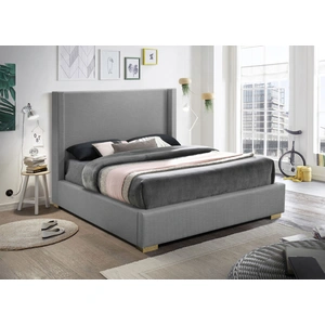 Meridian Furniture Royce Linen Fabric Bed