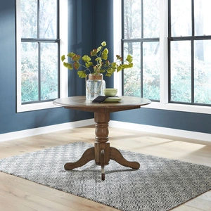Liberty Furniture Carolina Crossing Round Drop Leaf Dining Table