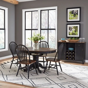 Liberty Furniture Carolina Crossing Extendable Pedestal Dining Set
