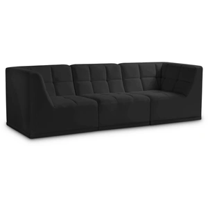 Meridian Furniture Relax 98-inch Velvet Modular Sofa