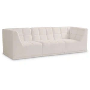 Meridian Furniture Relax 98-inch Velvet Modular Sofa