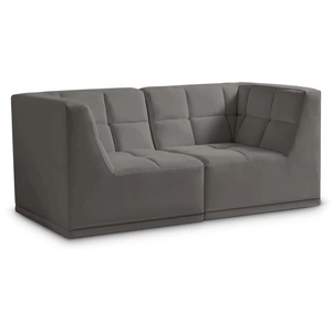 Meridian Furniture Relax 68-inch Velvet Modular Sofa