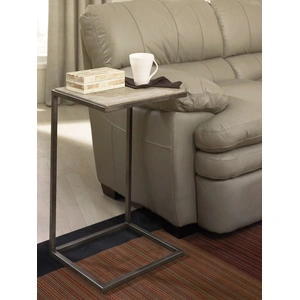 Hammary Modern Basics Rectangular Travertine/Metal Accent Table