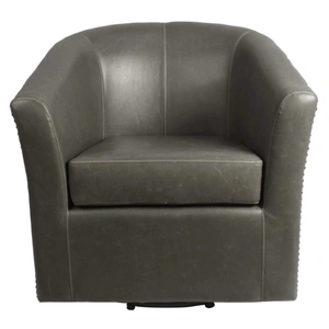 NPD (New Pacific Direct) Ernest Bonded Leather Swivel Chair