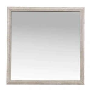Homelegance Nashville Wood/Melamine Mirror, Antique White/Brown