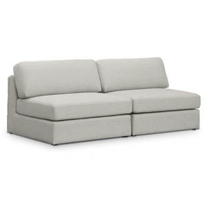 Meridian Furniture Beckham 76-inch Linen Modular Armless Sofa
