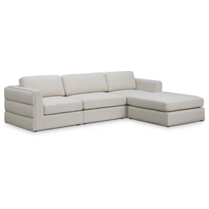 Meridian Furniture Beckham 114-inch Linen Fabric Modular 4-Piece Sectional Sofa