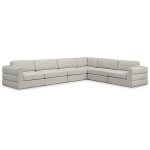 Meridian Furniture Beckham 152-inch 6-Piece Linen Fabric Modular Sectional Sofa