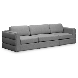 Meridian Furniture Beckham 114-inch Linen Modular Sofa
