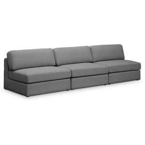 Meridian Furniture Beckham 114-inch Linen Modular Armless Sofa