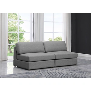 Meridian Furniture Beckham 76-inch Linen Modular Armless Sofa