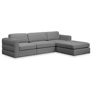 Meridian Furniture Beckham 114-inch Linen Fabric Modular 4-Piece Sectional Sofa