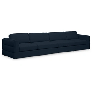 Meridian Furniture Beckham 152-inch Linen Modular Sofa